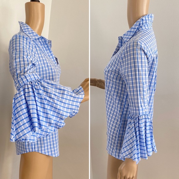 BNWOT H&M Bell Sleeve Button Down Blouse - Picture 4 of 10